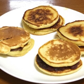 ホットケーキミクスで子供と一緒に手作りどら焼き♡